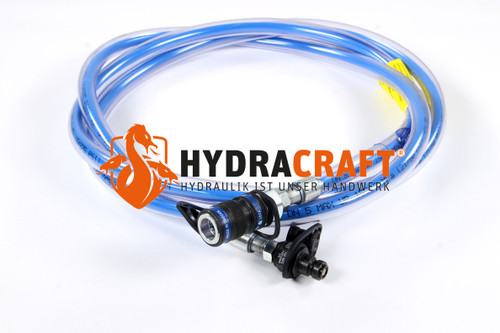 Hochdruckschlauch CEJN inkl. PVC-Schutzschlauch G1/4"+Kupplung+Nippel l: 3000 1500bar blau  (41440013)