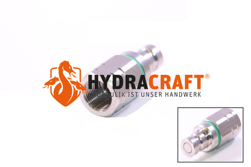 Nippel CEJN Flüssigkeits-Kupplungen 467-Serie mit Ventil G3/8" IG NBR grüner Farbring (41740015) Nippel CEJN Flüssigkeits-Kupplungen 467-Serie mit Ventil G3/8" IG NBR grüner Farbring (41740015)