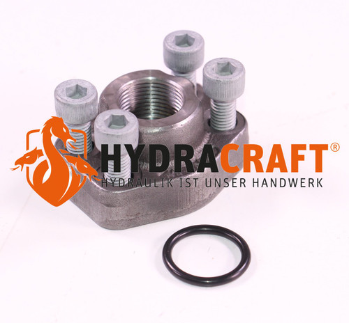 Flanschverschraubung SAE 3/4" BSPP 6000 PSI BG 3/4" metrischer Schraubensatz (78343119)
