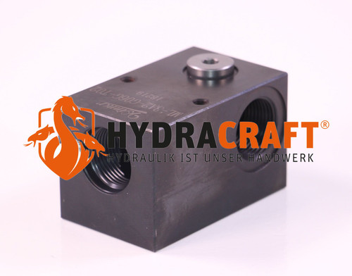 Rohrleitungsgehäuse Winner ML-3A2-G06G-S02 Ports 1,2: G3/4"; Port G: G1/4" Stahl brüniert Cavity 3A2pmax:350 bar  (78025013)