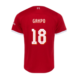 GAKPO #18 Liverpool 23/24 Authentic Men's Home Shirt - LFC Font