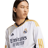 VINI JR #7 Real Madrid 23/24 Men's Home Long Sleeve Shirt