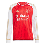 RICE #41 Arsenal 23/24 Men's Home Long Sleeve Shirt - PL Font