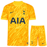 Tottenham 24/25 Kid's Home Goalkeeper Shirt and Shorts