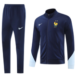 France 2024 Men's Navy Long Zip Jacket