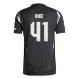 RICE #41 Arsenal 24/25 Authentic Men's Away Shirt - Arsenal Font