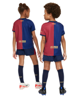 Barcelona 24/25 Kid's Home Shirt and Shorts