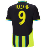 HAALAND #9 Manchester City 24/25 Stadium Men's Away Shirt - Man City Font