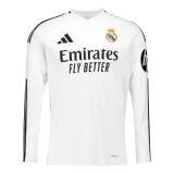 Real Madrid 24/25 Kid's Home Long Sleeve Shirt and Shorts