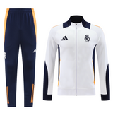 Real Madrid 24/25 Men's White-Navy Long Zip Jacket