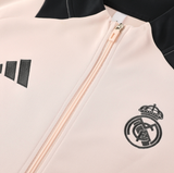 Real Madrid 24/25 Men's Beige Long Zip Jacket