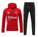Manchester United 24/25 Men's Red Hoodie Tracksuit