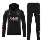 Paris Saint-Germain 24/25 Men's Black Hoodie Tracksuit