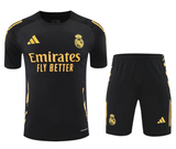Real Madrid 24/25 Men's Black-Gold Training Shirt