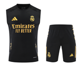 Real Madrid 24/25 Men's Black-Gold Training Tank Top