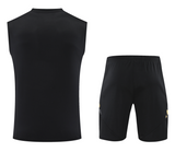 Real Madrid 24/25 Men's Black-Gold Training Tank Top