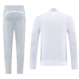 Real Madrid 25/26 Men's White Long Zip Jacket