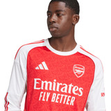 SAKA #7 Arsenal 25/26 Men's Home Long Sleeve Shirt - PL Font