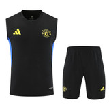 Manchester United 25/26 Men's Black Training Tank Top