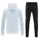Real Madrid 25/26 Men's Gray Pre-Match Hoodie Tracksuit