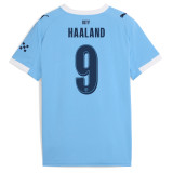 HAALAND #9 Manchester City 25/26 Stadium Men's Home Shirt - Man City Font
