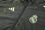 Real Madrid 25/26 Men's Dark Olive Long Zip Windbreaker