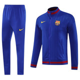 Barcelona 25/26 Men's Blue Long Zip Anthem Jacket