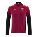 AS Roma 25/26 Men's Red Long Zip Windbreaker
