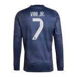 VINI JR #7 Real Madrid 25/26 Men's Away Long Sleeve Shirt
