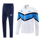 SSC Napoli 25/26 Men's White Long Zip Jacket