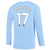 DE BRUYNE #17 Manchester City 23/24 Men's Home Long Sleeve Shirt - PL Font