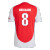 ØDEGAARD #8 Arsenal 24/25 Authentic Men's Home Shirt - Arsenal Font
