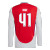 RICE #41 Arsenal 24/25 Men's Home Long Sleeve Shirt - Arsenal Font