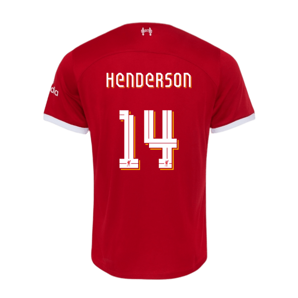 HENDERSON #14 Liverpool 23/24 Authentic Men's Home Shirt - LFC Font