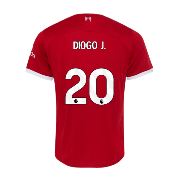 DIOGO J. #20 Liverpool 23/24 Authentic Men's Home Shirt - PL Font