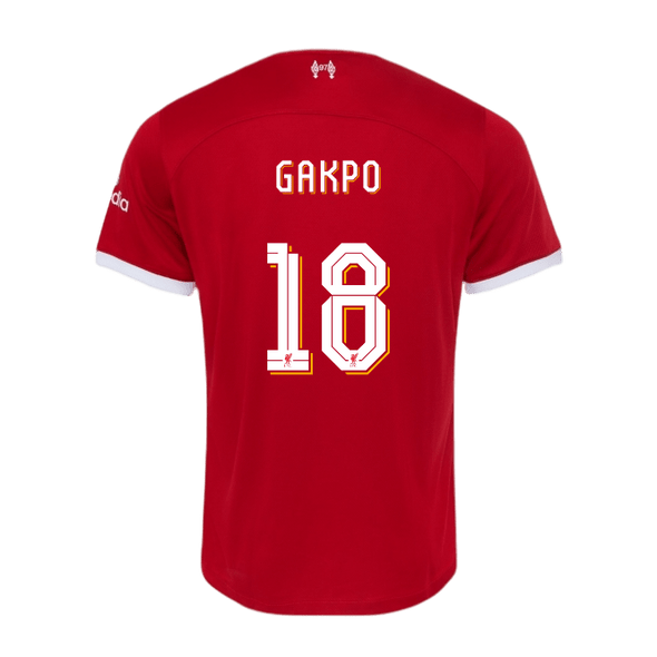 GAKPO #18 Liverpool 23/24 Authentic Men's Home Shirt - LFC Font