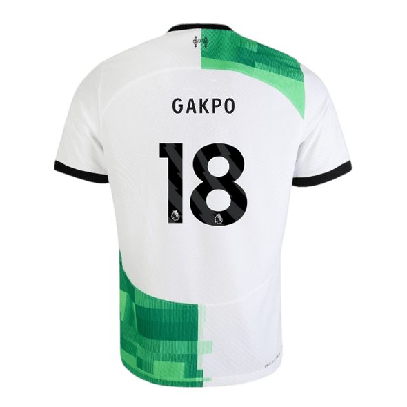GAKPO #18 Liverpool 23/24 Authentic Men's Away Shirt - PL Font