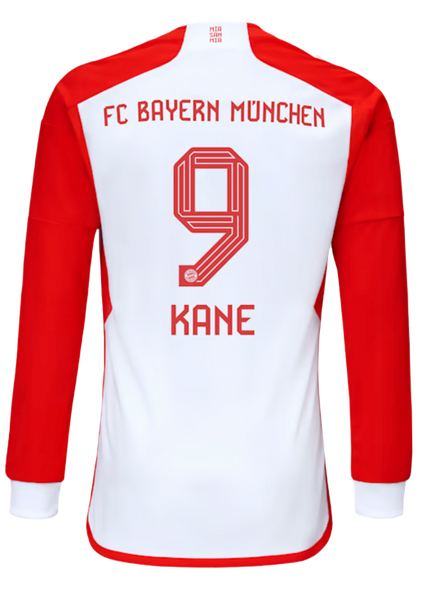 KANE #9 Bayern Munich 23/24 Men's Home Long Sleeve Shirt