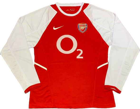 Arsenal 02/04 Men's Home Retro Long Sleeve Shirt