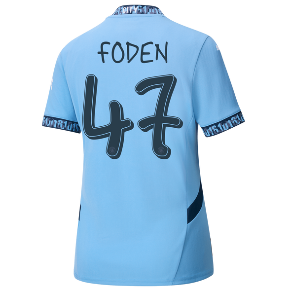 FODEN #47 Manchester City 24/25 Women's Home Shirt - Man City Font
