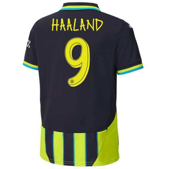 HAALAND #9 Manchester City 24/25 Kid's Away Shirt and Shorts - Man City Font