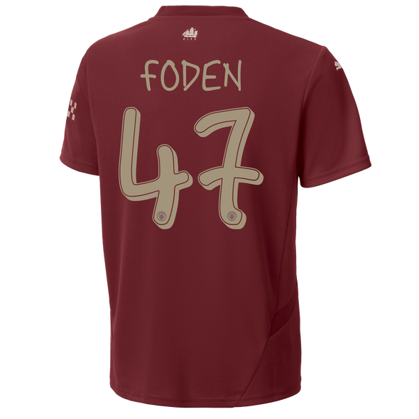 FODEN #47 Manchester City 24/25 Kid's Third Shirt and Shorts - Man City Font