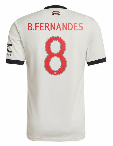 B.FERNANDES #8 Manchester United 24/25 Authentic Men's Third Shirt - Man United Font