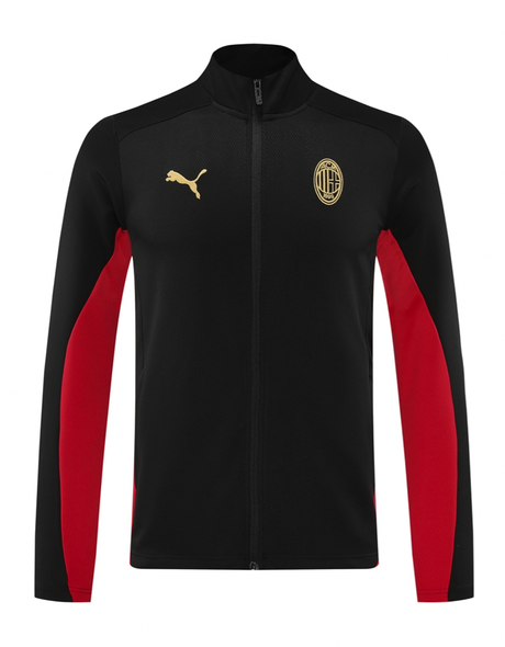 AC Milan 24/25 Men's Black Long Zip Jacket