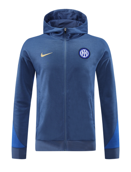 Inter Milan 24/25 Men's Blue Long Zip Hoodie