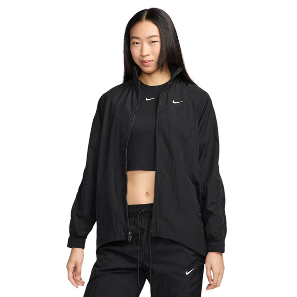 Nike Women's Black Oversized Repel Zip Jacket