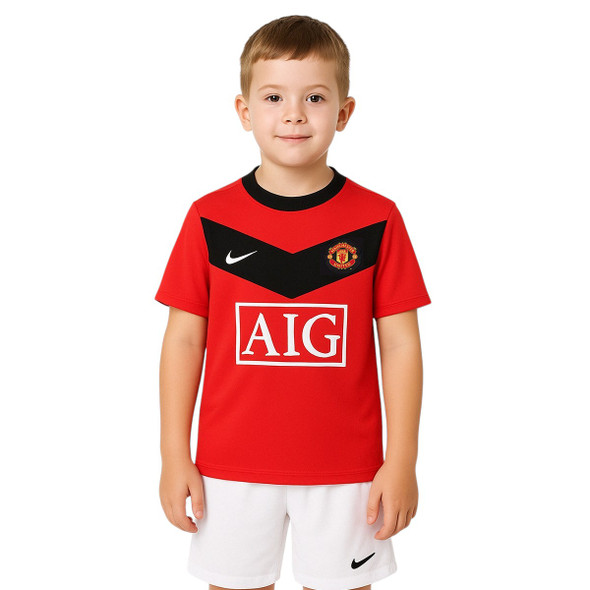 Manchester United 09/10 Kid's Home Retro Mini-Kit