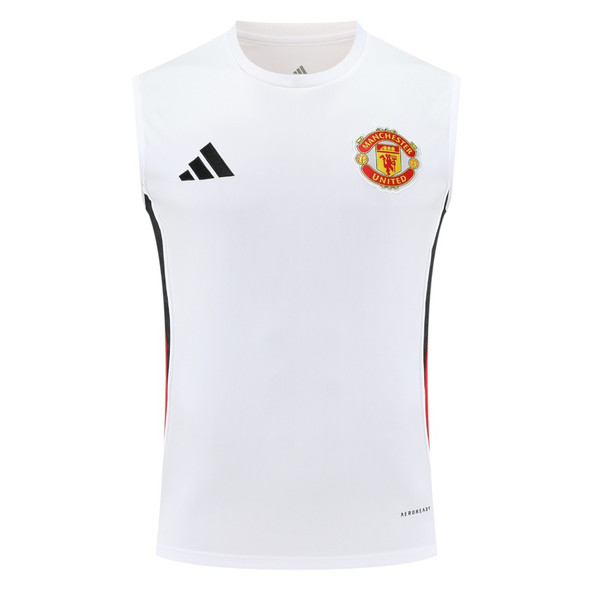 Manchester United 25/26 Men's White Training Tank Top