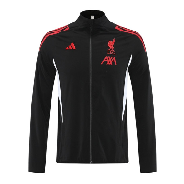 Liverpool 25/26 Men's Black Long Zip Windbreaker