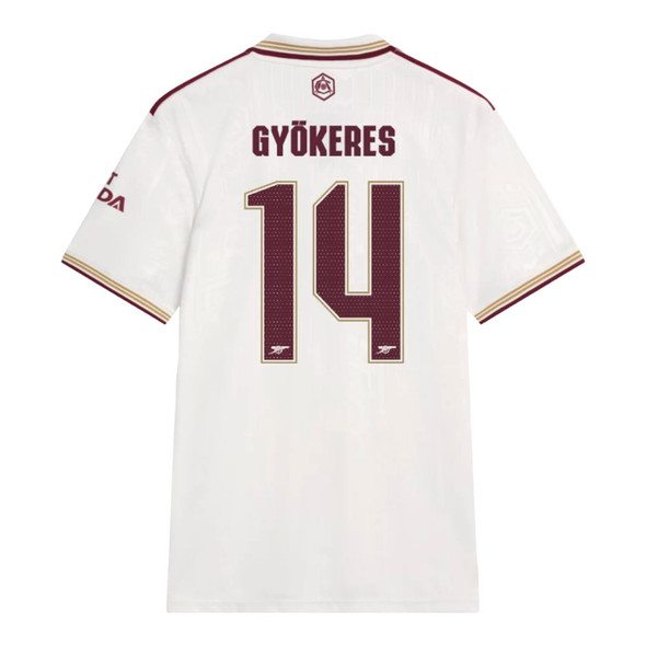 GYÖKERES #14 Arsenal 25/26 Stadium Men's Third Shirt - Arsenal Font